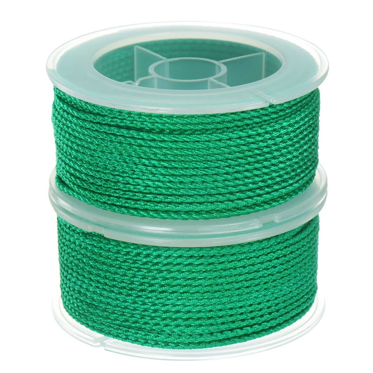 2pcs Nylon Thread Twine Beading Cord 1.6mm Braided String 52 Feet