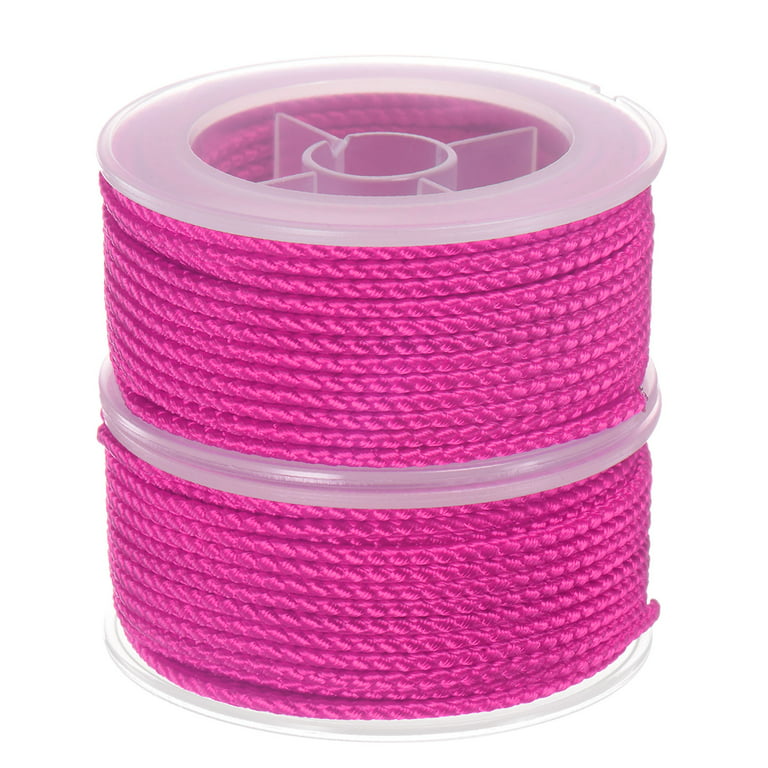 2 Packs Nylon Thread Twine Beading Cord 2mm Extra-Strong Braided
