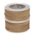 thumbnail image 1 of 2 Packs Nylon Thread Twine Beading Cord 2mm Extra-Strong Braided Nylon Crafting String 11M/36 Feet, Light Brown, 1 of 7