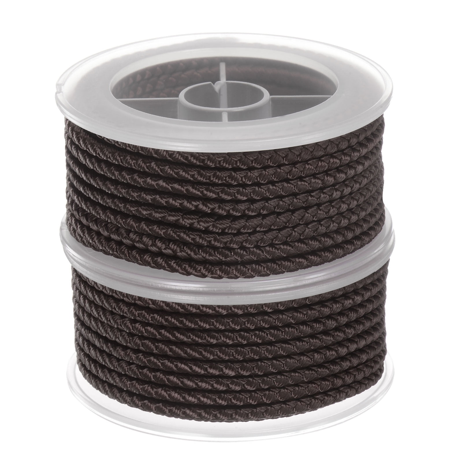 2 Packs Nylon Thread Twine Beading Cord 1.6mm Extra-Strong Braided Nylon  Crafting String 16M/52 Feet, Black 