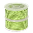 thumbnail image 1 of 2 Packs Nylon Thread Twine Beading Cord 3mm Extra-Strong Braided Nylon Crafting String 4M/13 Feet, Green-Yellow, 1 of 7