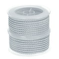 thumbnail image 1 of 2 Packs Nylon Thread Twine Beading Cord 3mm Extra-Strong Braided Nylon Crafting String 4M/13 Feet, Light Grey, 1 of 7