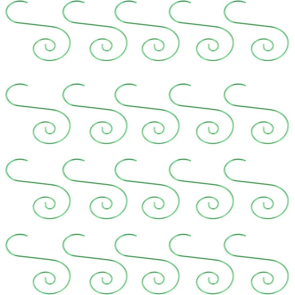 2 Packs Ornament Hooks Christmas Ornament Hangers Christmas Tree Hanger Baubles Ball Metal Hooks Xmas Decoration S Hooks Red (Color : Green)