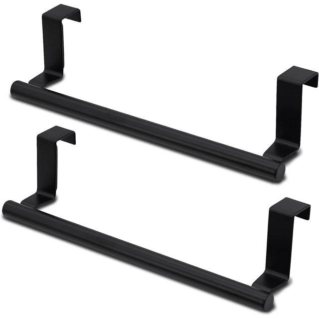 STONCEL Over The Door Towel Rack, 2 Packs, Stainless Steel, 9in Bar
