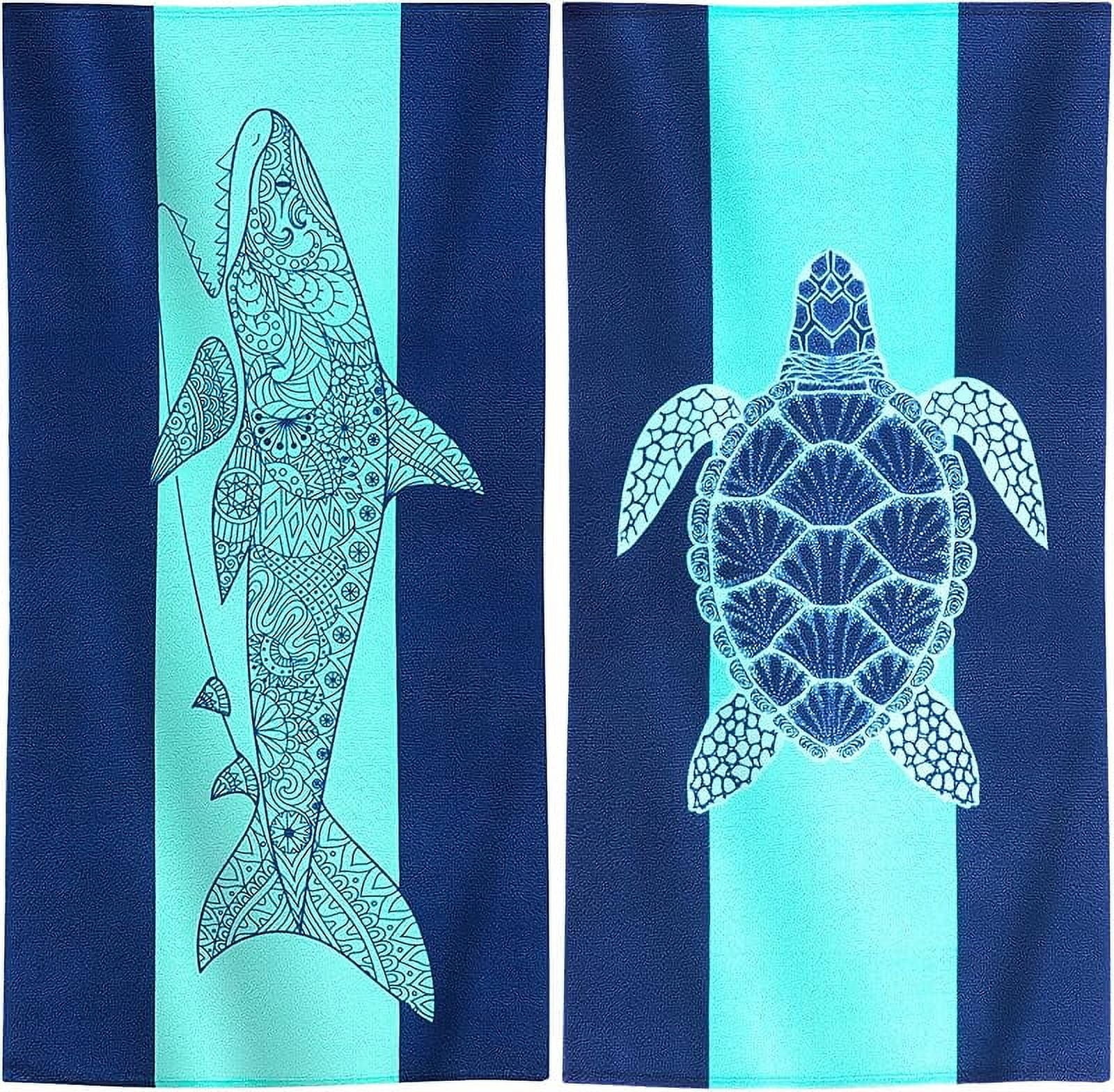 2 Packs Oversized Beach Towel Set 36 x 72 in Large Big Pool Camping Swim Clearance Soft Towels Travel Essentials Accessories Must Haves Vacation Necessities Adult Gifts