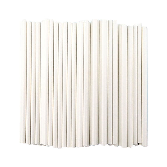 2 Packs Paper Lollipop Sticks 100PCS for Cake Pops Chocolate Candy Treats 10x0.35cm Sturdy Food Safe Baking Supplies DIY Dessert Decorations Party Favors
