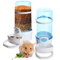 2 Packs Pet Feeder and HYZ01 Waterer, Self Dispensing Automatic Hamster