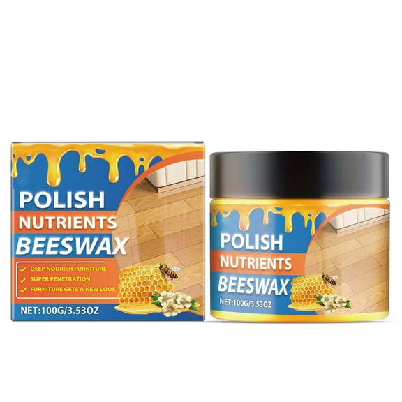 2 Packs Polish Nutrients Beeswax Wood Polish & Restorer – Deep Clean & Protect Furniture – Natural Shine & Moisturize – Safe for Wood Tables, Chairs, Floors Gloss & Anti Oxidation