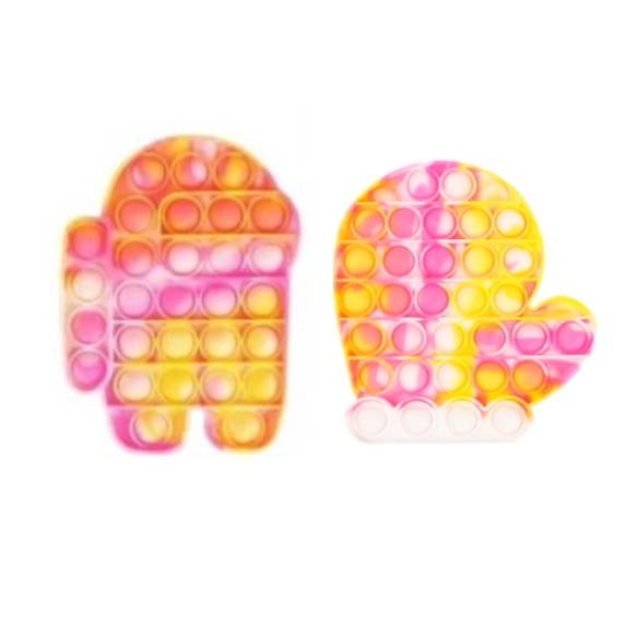 2 Packs Pop Poop Fidget Toy Animal Sensory Anxiety Stress Relief Satisfying ADHD Cheap Bubble Figetget Po Popper Figit Set Fidgettoys Poppop Gift
