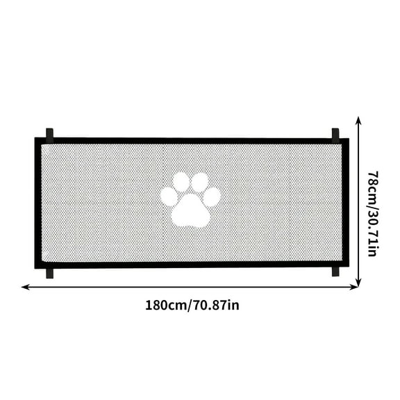 2 Packs Portable Foldable Pet Dog Fence Strong Sturdy Protection Barrier Gate for Household Easy to Install No Punch Needed Adjustable Size Indoor Outdoor Safety Gate for Small Medium Dogs