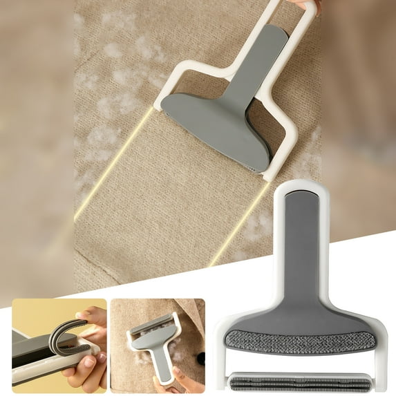 2 Packs Portable Lint Remover Clothes Shaver - Strong Power Fuzz Ball Remover Sweaters, Blankets, Upholstery, Pet Hair - Manual Fabric Shaver with Reusable Filter - Efficient Lint Brush Home & Car