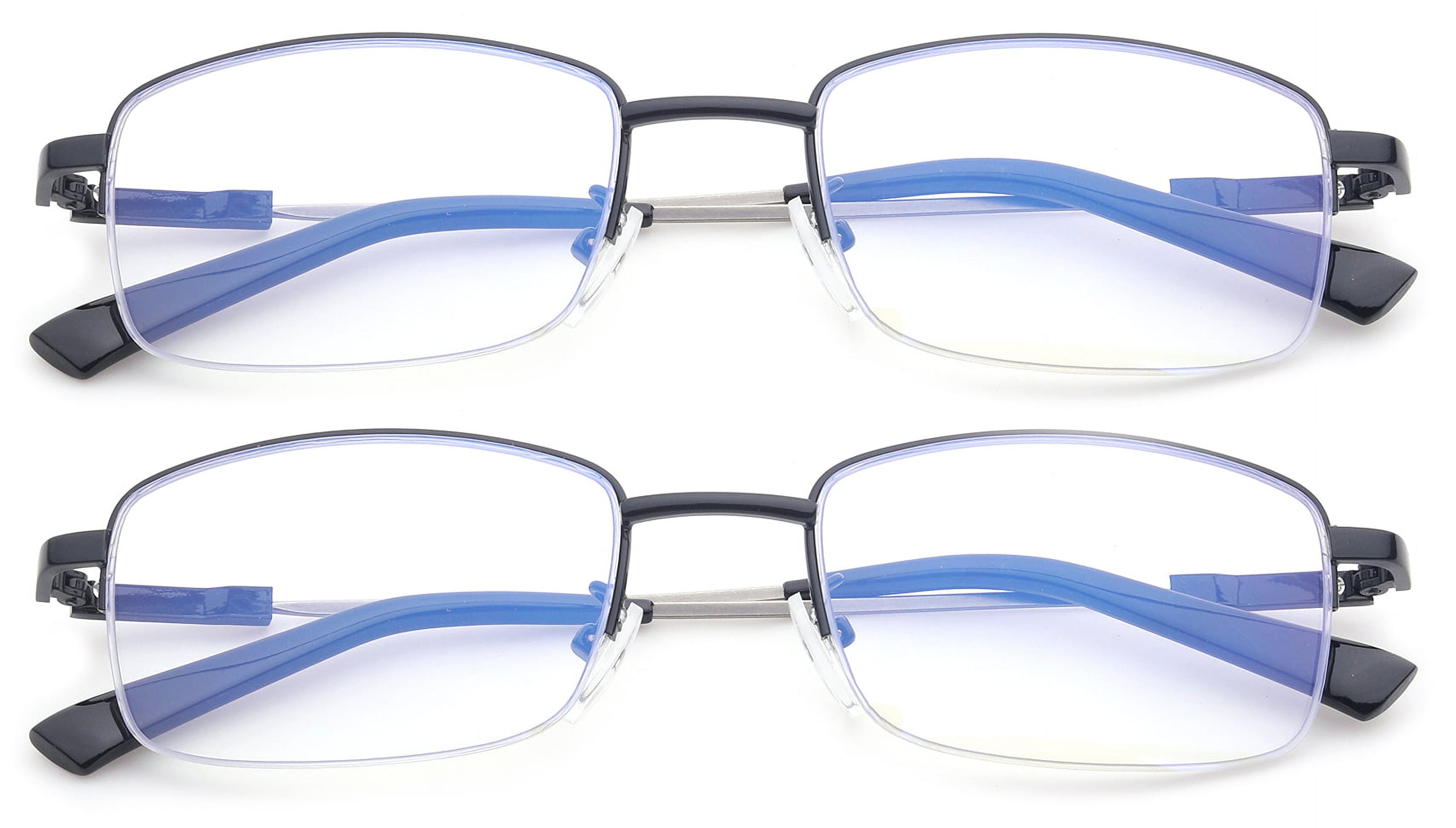 4 Pack Thicker Frame Blue Light Blocking Reading Glasses Women Men