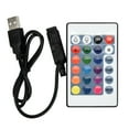 thumbnail image 1 of 2 Packs RGB LED Strip Lights with 24 Key Remote Controller, Color Changing Light Strips, 12V USB Powered, for Home Decor and Mood Lighting, 1 of 5