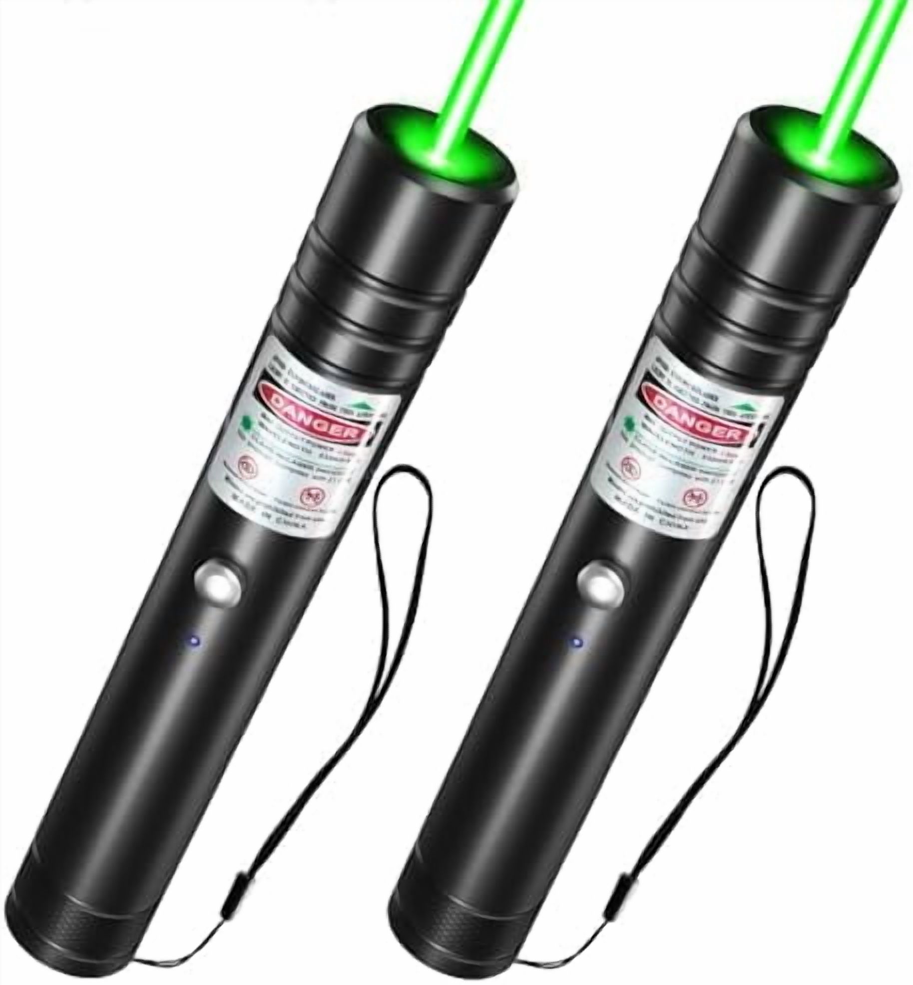 [2 Packs] Rechargeable High-Power Green Laser Pointer: Long Distance ...