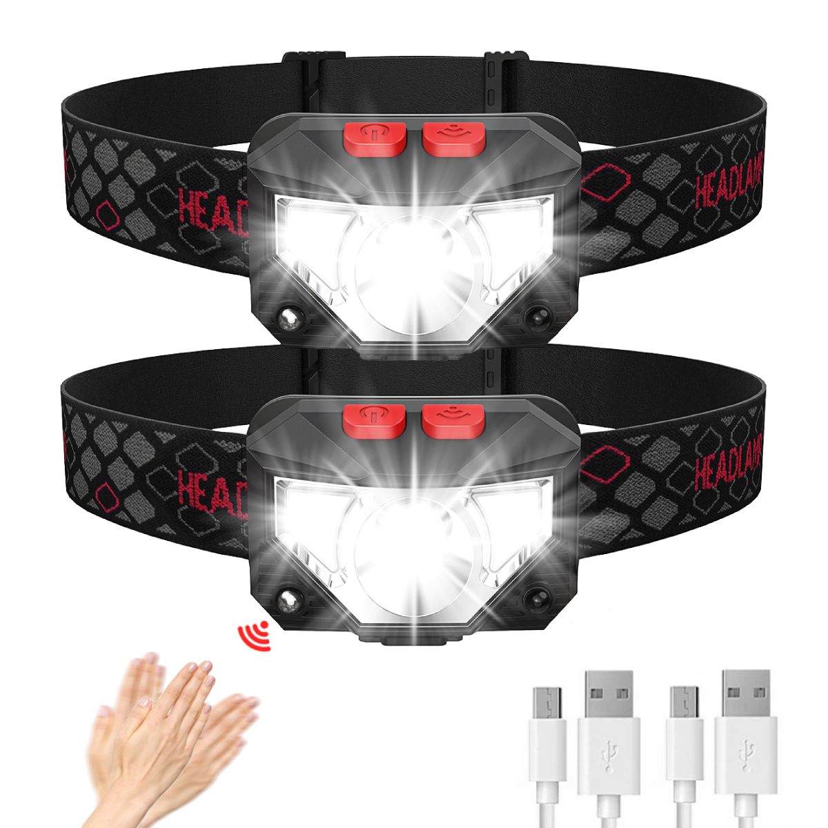 Ozark Trail Headlamp and Flashlight Combo Pack, 50/250 Lumens