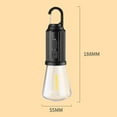 thumbnail image 1 of 2 Packs Rechargeable Solar Camping Light Bulb Vintage Outdoor Hanging LED Lantern Waterproof Warm Light for Camping Hiking Backyard Decor Portable USB Type C Charging Ambient Lighting, 1 of 8