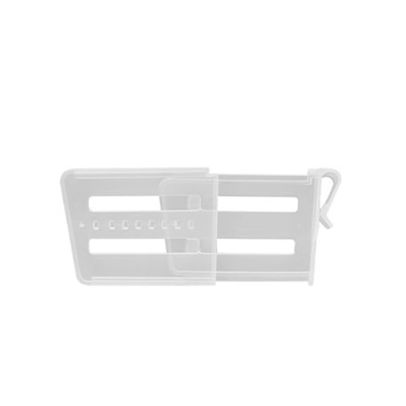 2 Packs Refrigerator Side Door Storage Basket Divider Retractable Baffle Organizer Adjustable Partition for Fridge Shelves Plastic Drawer Organizer Space Saver Kitchen Storage Accessories