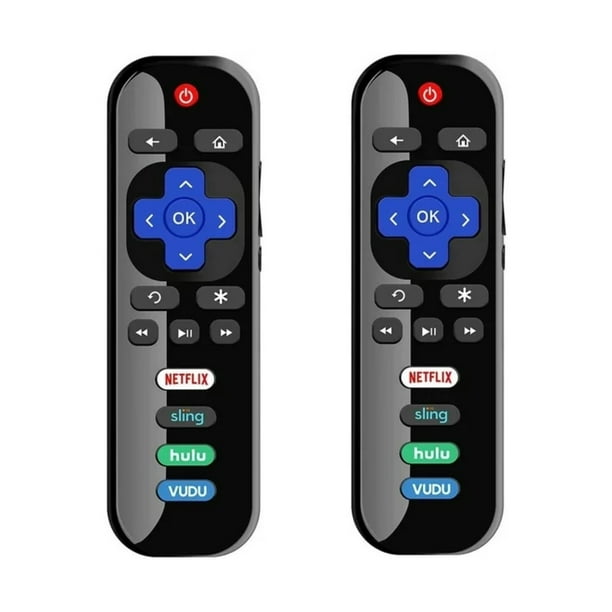 2Packs Replaced Roku TV Remote, Only for Roku TV, Compatible for TCL