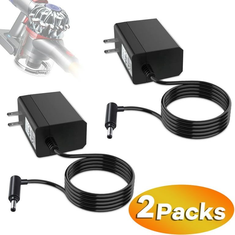 2 Packs Replacement Charger for Dyson AC Adapter Dyson 21.6V Battery V6 V7  V8 DC58 DC59 DC61 DC62 SV03 SV04 SV05 SV06 Model# 205720-02 Dyson Charger