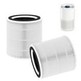 2 Packs Replacement TTAP005 Filter, Compatible with TaoTronics Air