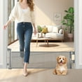 thumbnail image 1 of 2 Packs Retractable Short Dog Gate - Small Puppy Mesh Safety Pet Gates Doggy Door for Doorways Stairs Kitchen Hallways Indoor, 1 of 16