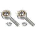 thumbnail image 1 of 2 Packs SA8T/K 8mm Rod End Bearing M8x1.25 Male Right Hand Thread, Self-Lubricating Rod End with Jam Nuts, 1 of 4
