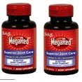 2 Packs Schiff Megared Superior Joint Care, 60 Softgels Each Omega3 Krill Oil, Hyaluronic Acid