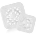thumbnail image 1 of 2 Packs Shower Drain Hair Cather, Silicone Tube Drain Hair Catcher Stopper Filter with Sucker for Bathroom Kitchen Rubber Bathtub Strainer Cover Hair Catcher（White）,, 1 of 5