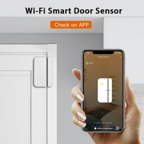 2 Packs Smart WiFi Door Sensor Alarm System with Remote APP Alerts 10 Chimes DIY Security for Home Office Pet Safety 2.4GHz Wireless Expandable up to 100 Devices