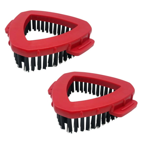 2 Packs Spin Mop Scrub Brush Replacement Head for O Cedar RinseClean 2 Tank System, Floor Scrubber Brush Triangle Hard Bristle Cleaning Brush for Bathroom Kitchen Pool, Glass and Tile Walls