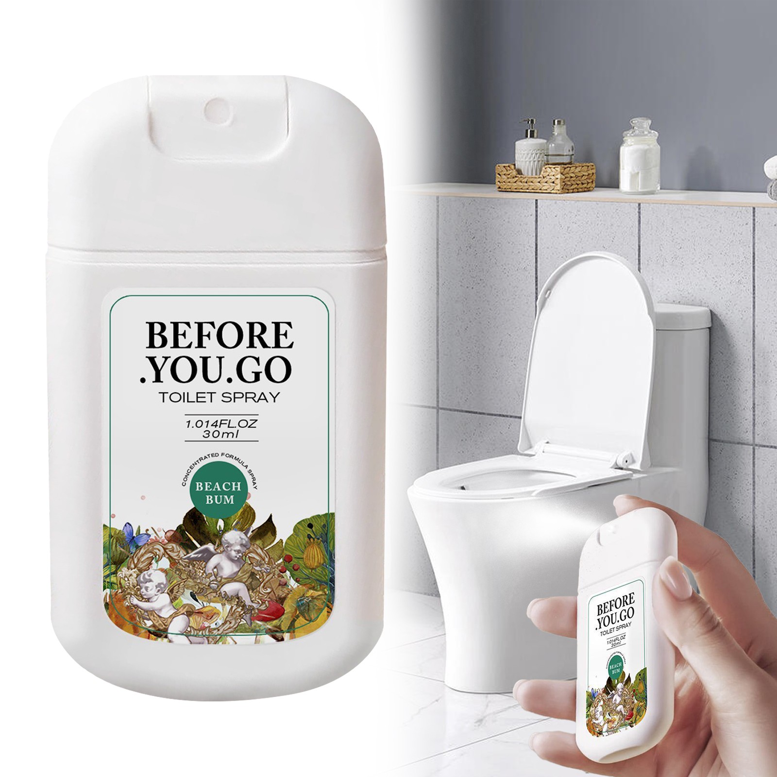 2 Packs Spray Bottles,Oil Air Bathroom Spray Bathroom & Toilet Odors