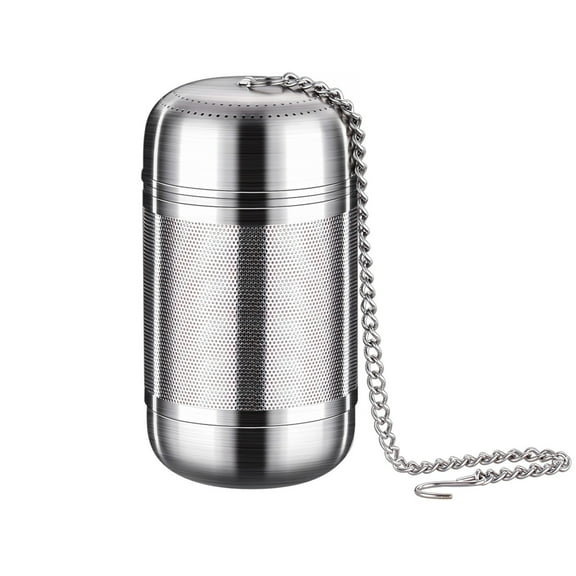 2 Packs Stainless Steel Tea Infuser with Fine Mesh Reusable Loose Leaf Tea Strainer Tea Ball Steeper with Chain Hook and Lid for Teapot Mug Cup Hot Cold Brew