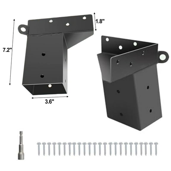 2 Packs Sturdy Deer Stand Brackets for 4x4 Wooden columns- Stability for Outdoor