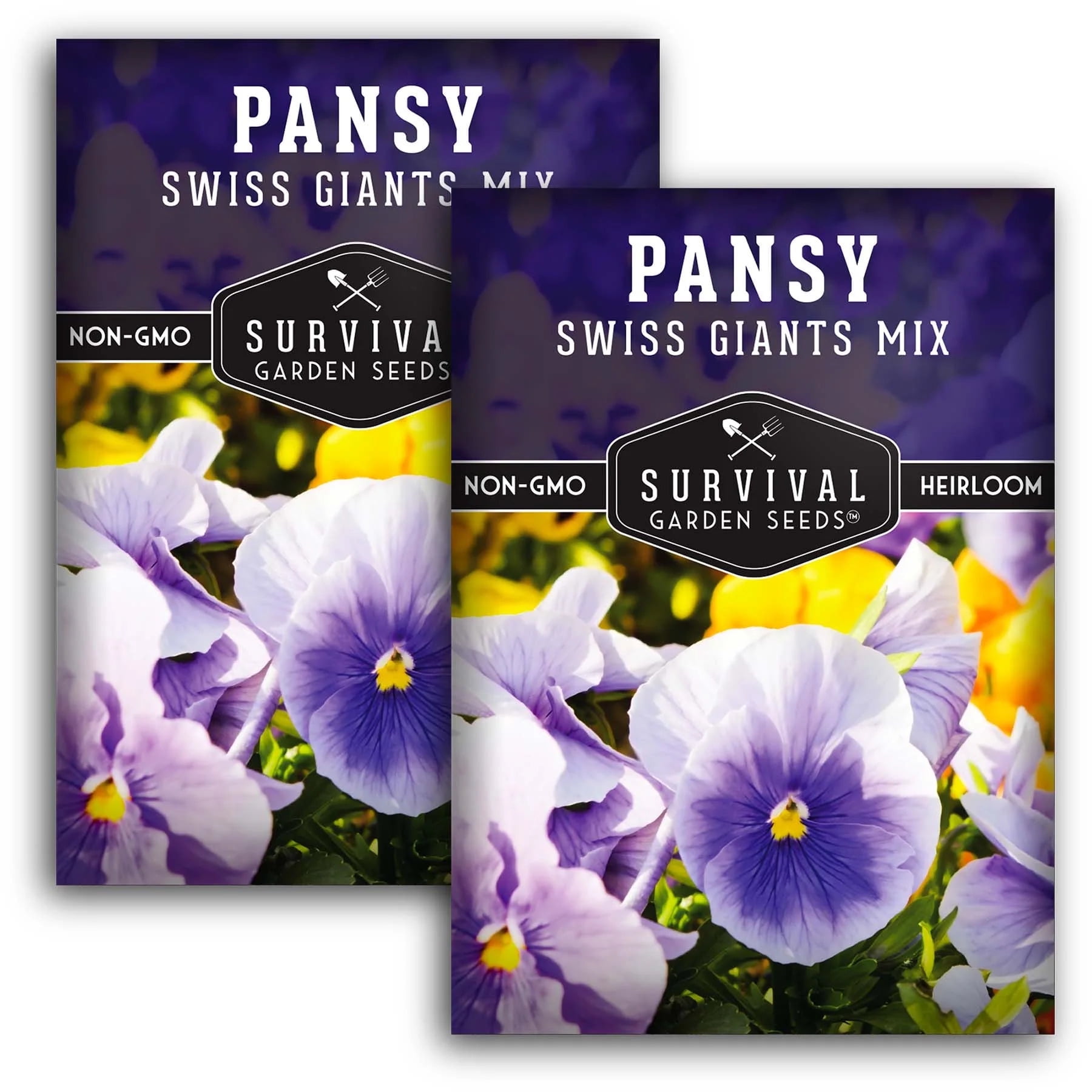 5 packs Culinary Basil Seed Mix - Non-GMO Heirloom Herb - Full Sun