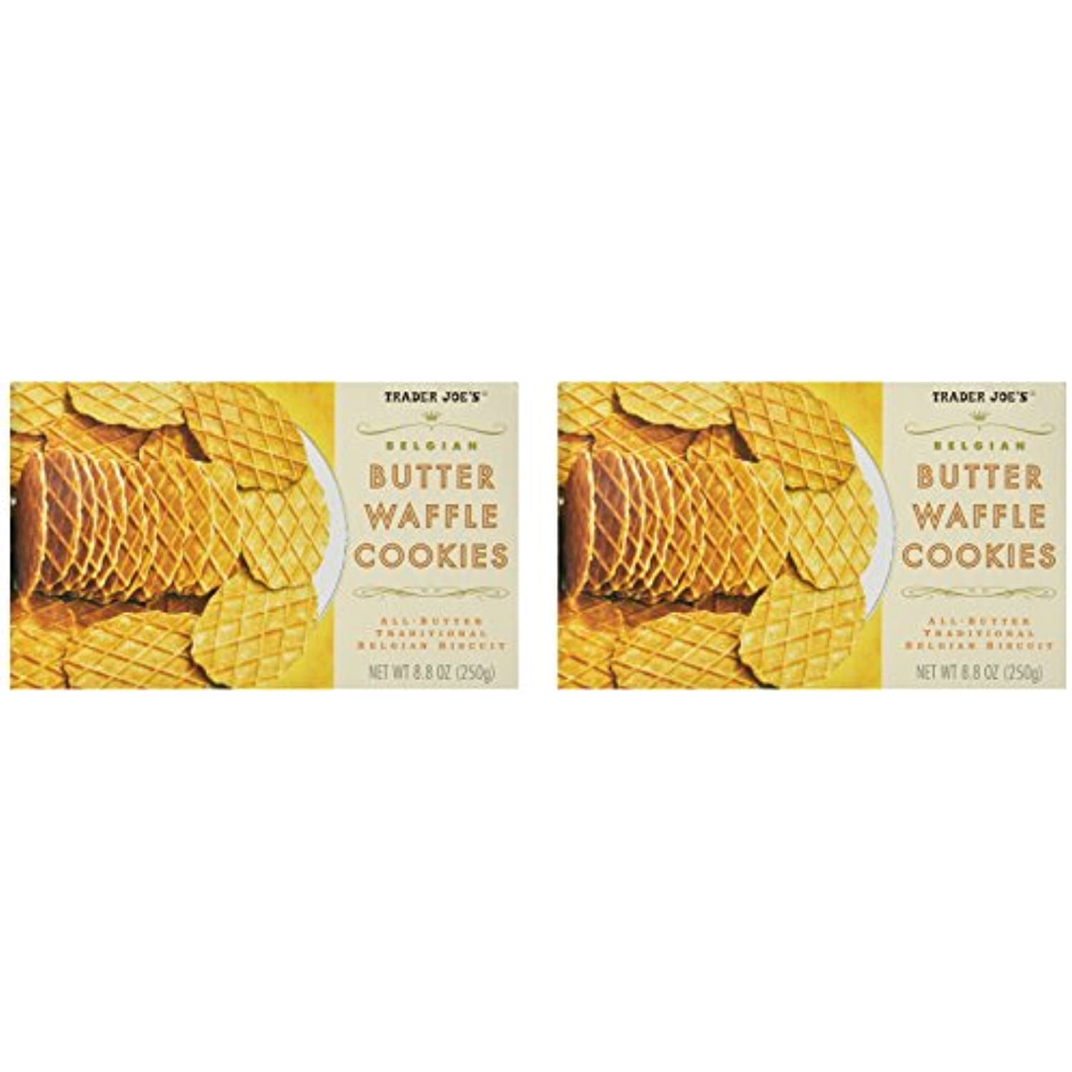 2 Packs TJ Belgian Butter Waffle Cookies