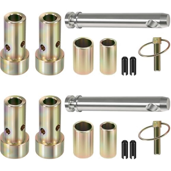 2 Packs TK95029 CAT 1 Quick Hitch Adapter Bushing Kit with S07070200 Top Link Pin and S07090100 Lynch Pin for Category 1 3-Point Quick Hitch and Tractor$$Garden & Patio