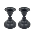 thumbnail image 1 of 2 Packs Taper Candle Holder, Small Candle Holder, Candlestick Holders for Taper Candles, Short Black Pillar Candle Holders for Christmas, Weddings and Dinner, 1 of 6