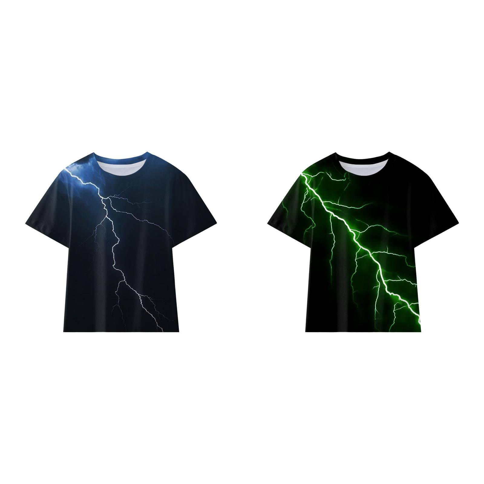 (2Packs)Toddler Boys s Shirt Place Us Cool 3D Prints Top Boys Shirt