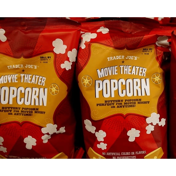 2 Packs Trader Joe's Movie Theater Popcorn 5 oz Each Pack