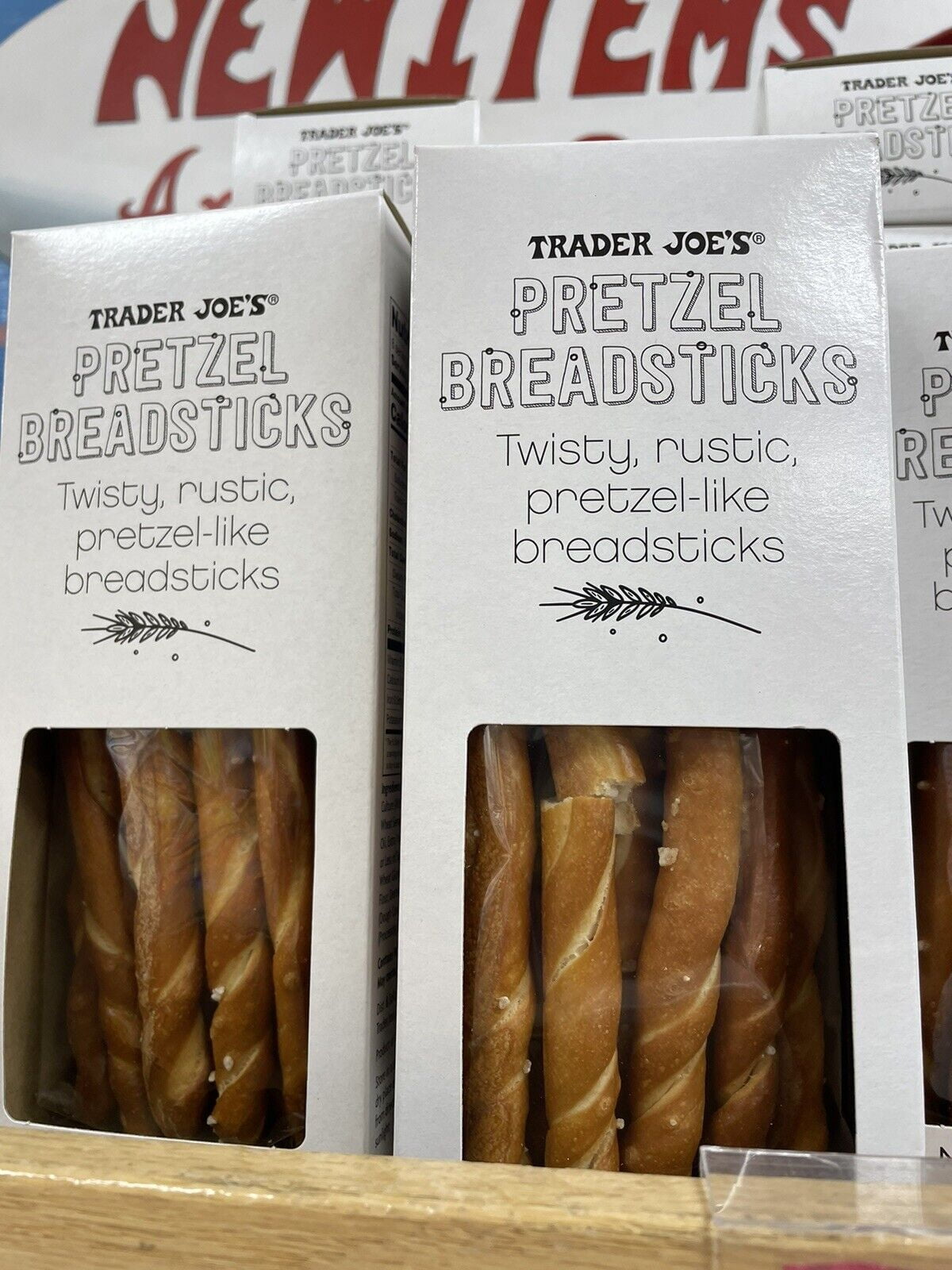 2 Packs Trader Joe's Pretzel Breadsticks 5.3 oz Each