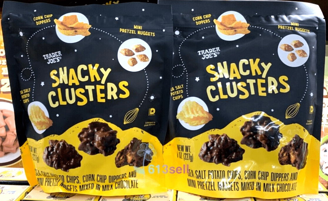 2 Packs Trader Joe's Snacky Clusters 8 oz Each Pack