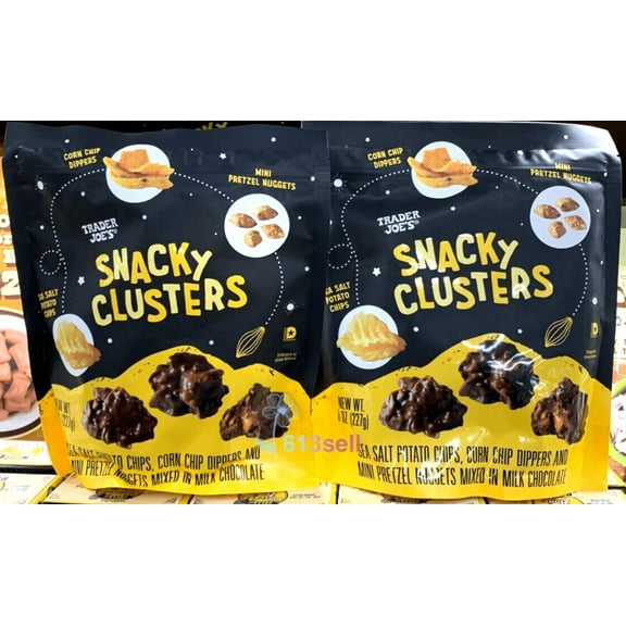 2 Packs Trader Joe's Snacky Clusters 8 oz Each Pack