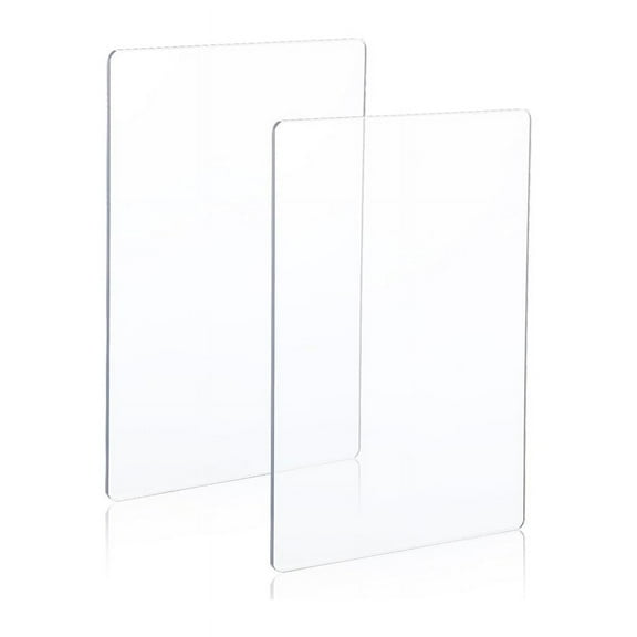 2 Packs Transparency Acrylic Cutting Pads, Die Cutting Plates Clear Thick Cutting Die Pads Cutting for Di