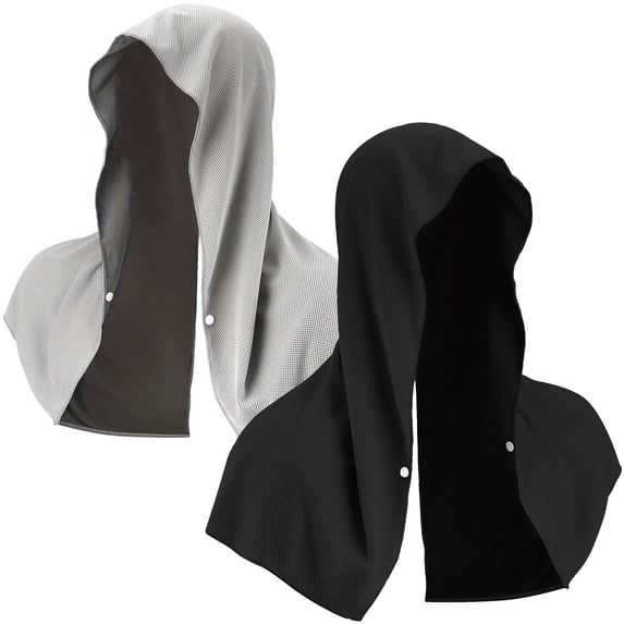 2 Packs UPF 50 Cooling Ice Hoodie Towels, Instant Cool Towel for All Outdoor Sports