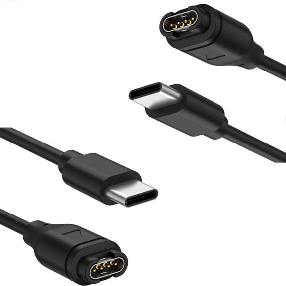 2 Packs USB C Charger Compatible with Garmin Watch Charger, Charging Cable for Garmin Watch Fenix 8 7 7S 7X 6 6S 6X 5 5S Plus, Forerunner 245 945,Instinct,Vivoactive 4 4S 3,Venu,3.3FT/1M