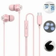 thumbnail image 1 of 2 Packs USB C Earbuds Wired Headphones with Microphone Volume Control, in-Ear Earphones Wired Compatible with iPhone/iPad/Android/Laptop/PC/MP3/4 and Other Type-c Jack Devices，Garter hat and storage, 1 of 1