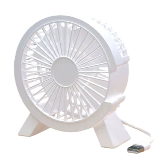 2 Packs USB Desk Fan Small Quiet Portable Office Home Desktop Fan with Strong Airflow Foldable Hook for Computer Room Travel Dorm USB Powered Cooling Fan