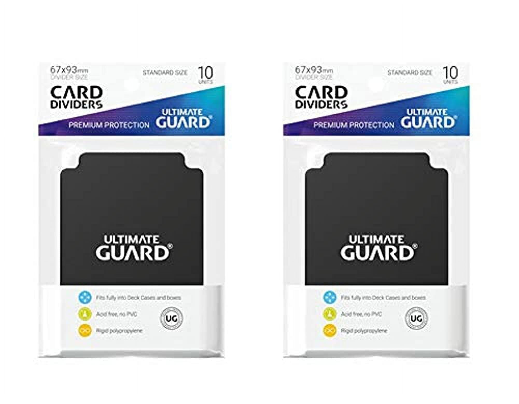 Ultime Individual 2 Packs Ultimate Guard Black Card Dividers (10) Standard Size ...