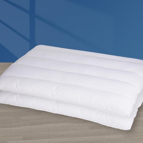 2 Packs Ultra Flat Thin Pillows for Sleeping, 7D High Support Slim Bed ...