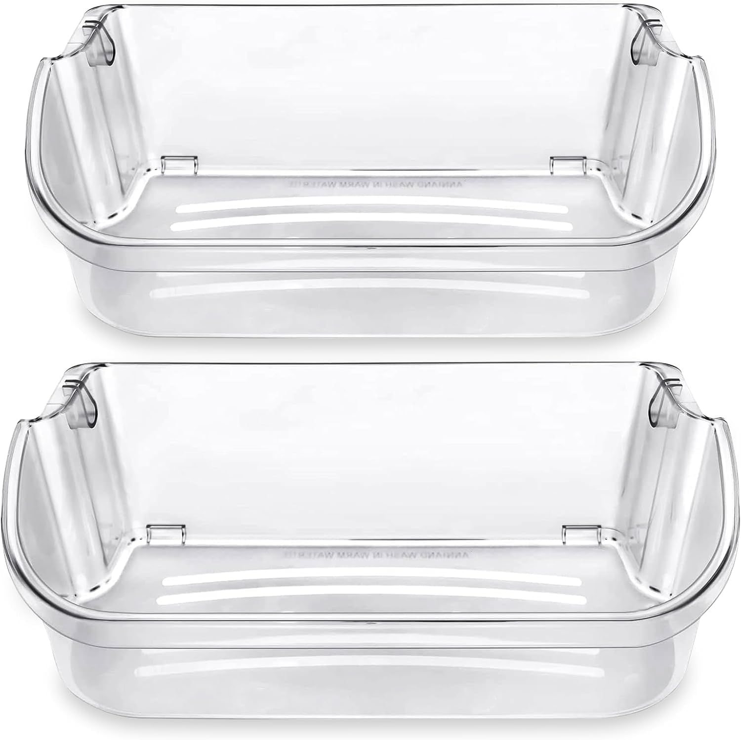 2 Packs Upgraded 240356402 Clear Refrigerator Door Bin Compatible with Frigidaire – Replacement Door Shelf for FFSS2615TS0, LFSS2612TF0, FGHS2631PF4A